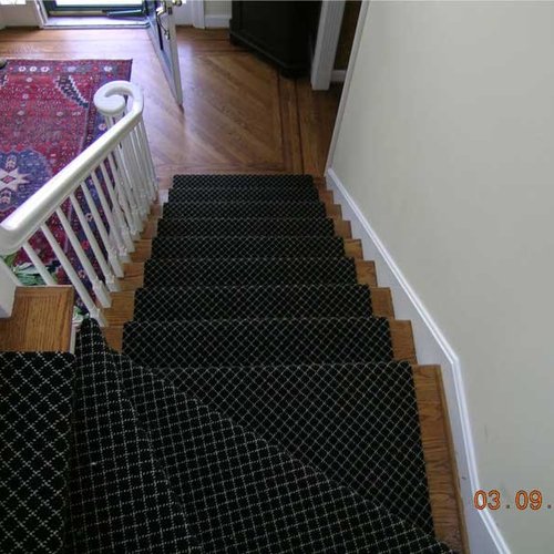Stair carpet installation by Pat Smith's Flooring in Louisville, KY