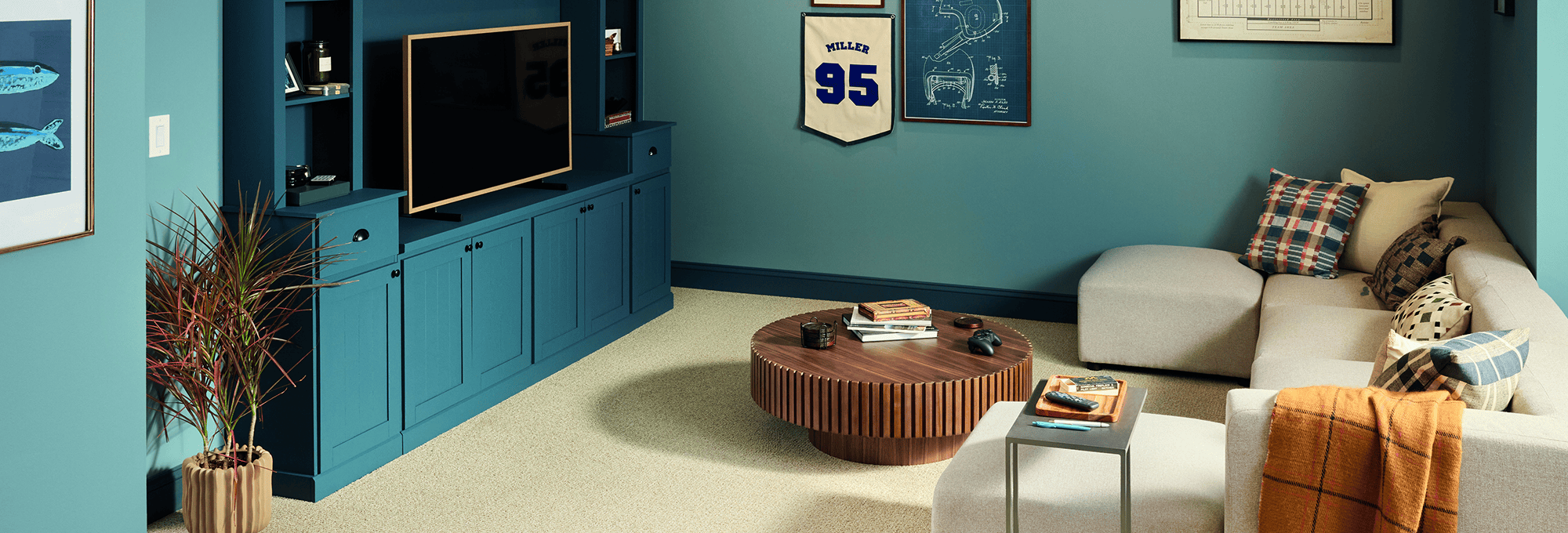 Comfortable home interior with Shaw flooring